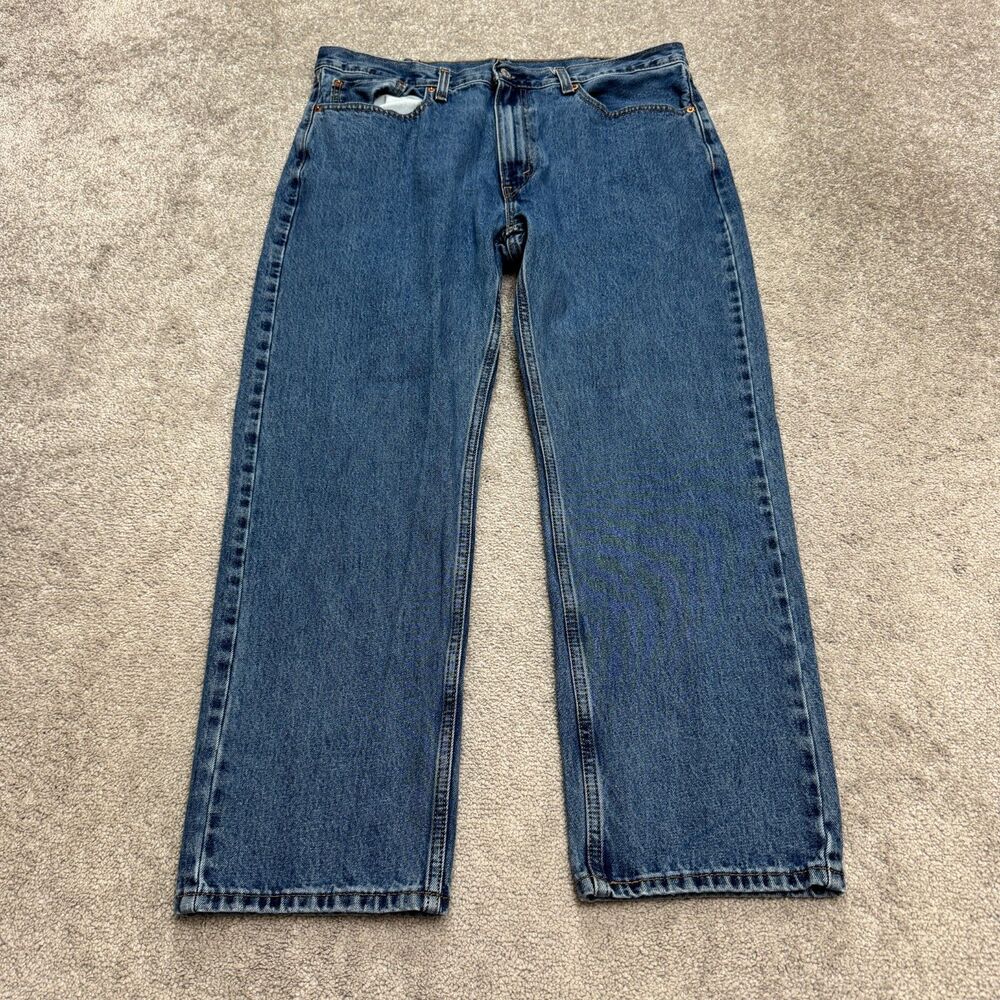 Levi's 505 Regular Fit Straight Denim Jeans Mens 38x30 Blue Medium Wash Cotton